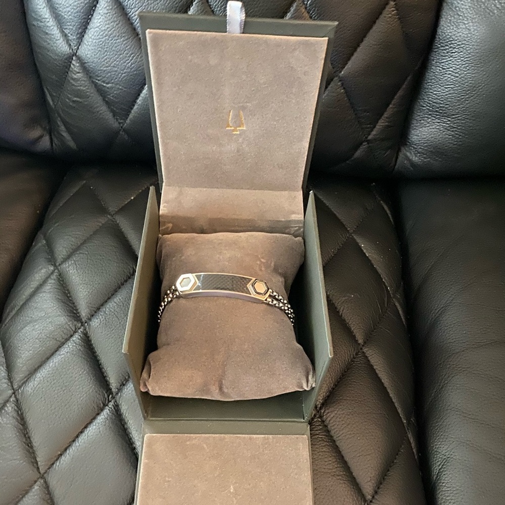 Bulova Precisionist Double Chain ID Bracelet